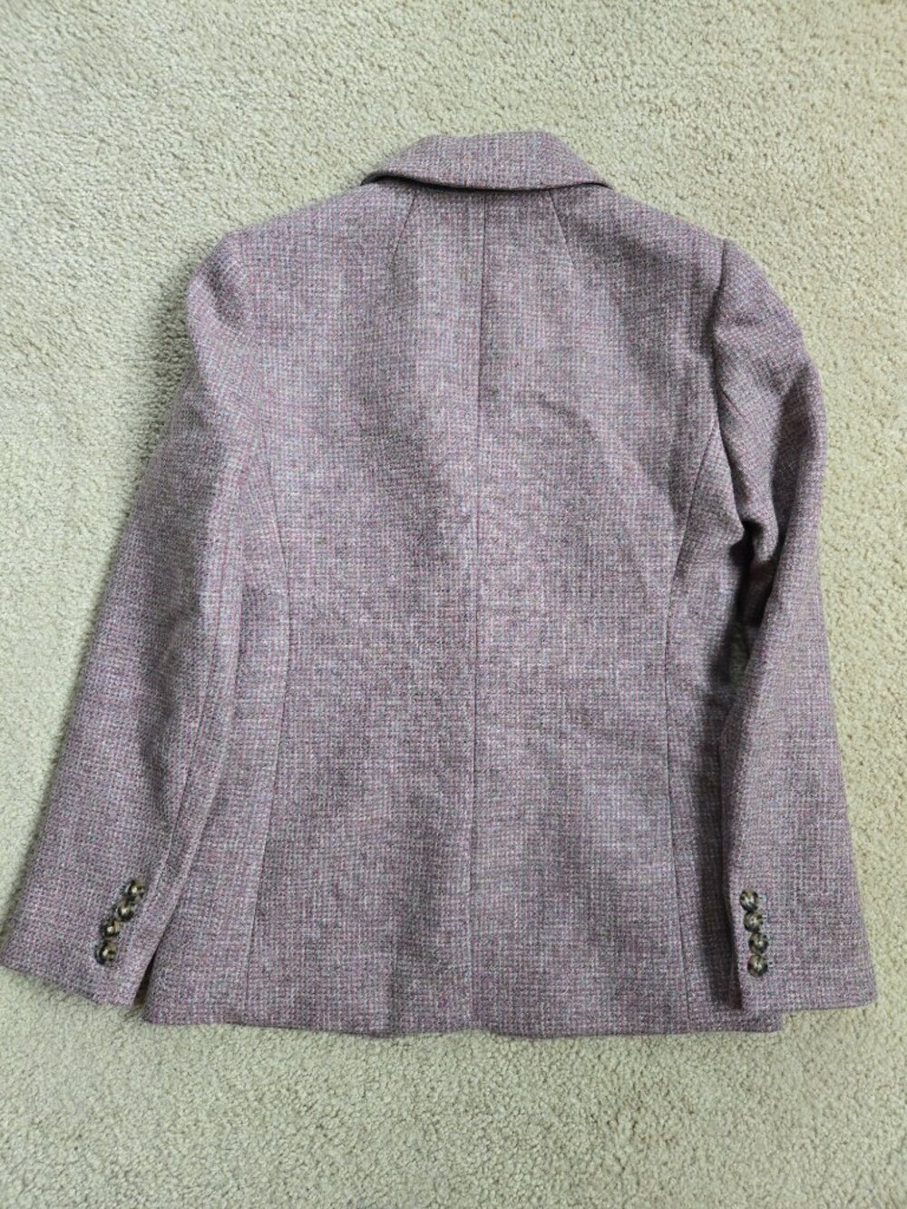 NWT J. Crew 100% Wool Tweed Parke Blazer Lavender and Grey Moon British Cloth - Picture 11 of 11